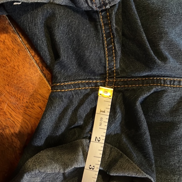 Oh! Momma maternity blue jean shorts, size 2x, cuffed hem - Picture 6 of 6